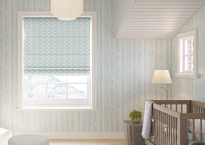 Whaling Around, Moss Green - Twist&Fit Roman Blind - Image 3